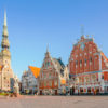 Town Hall Square in Riga, the capital of Latvia